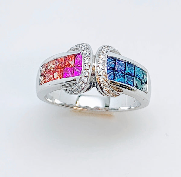 MULTICOLOR SAPPHIRE RING