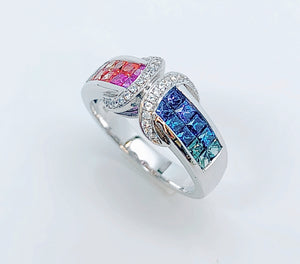 MULTICOLOR SAPPHIRE RING