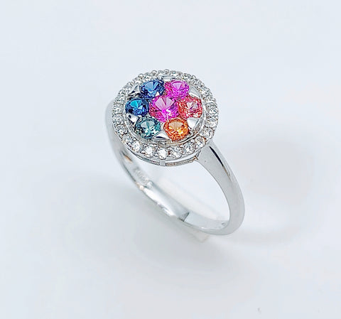 MULTICOLOR SAPPHIRE RING