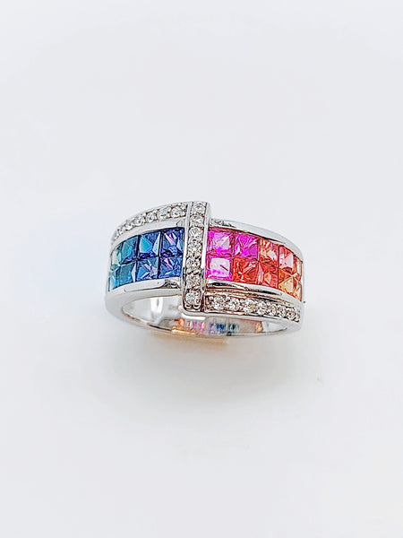 MULTICOLOR SAPPHIRE RING