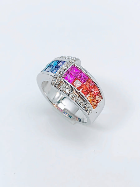 MULTICOLOR SAPPHIRE RING