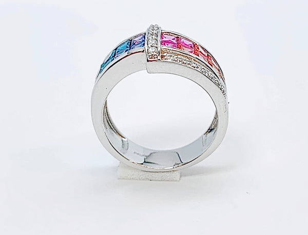 MULTICOLOR SAPPHIRE RING
