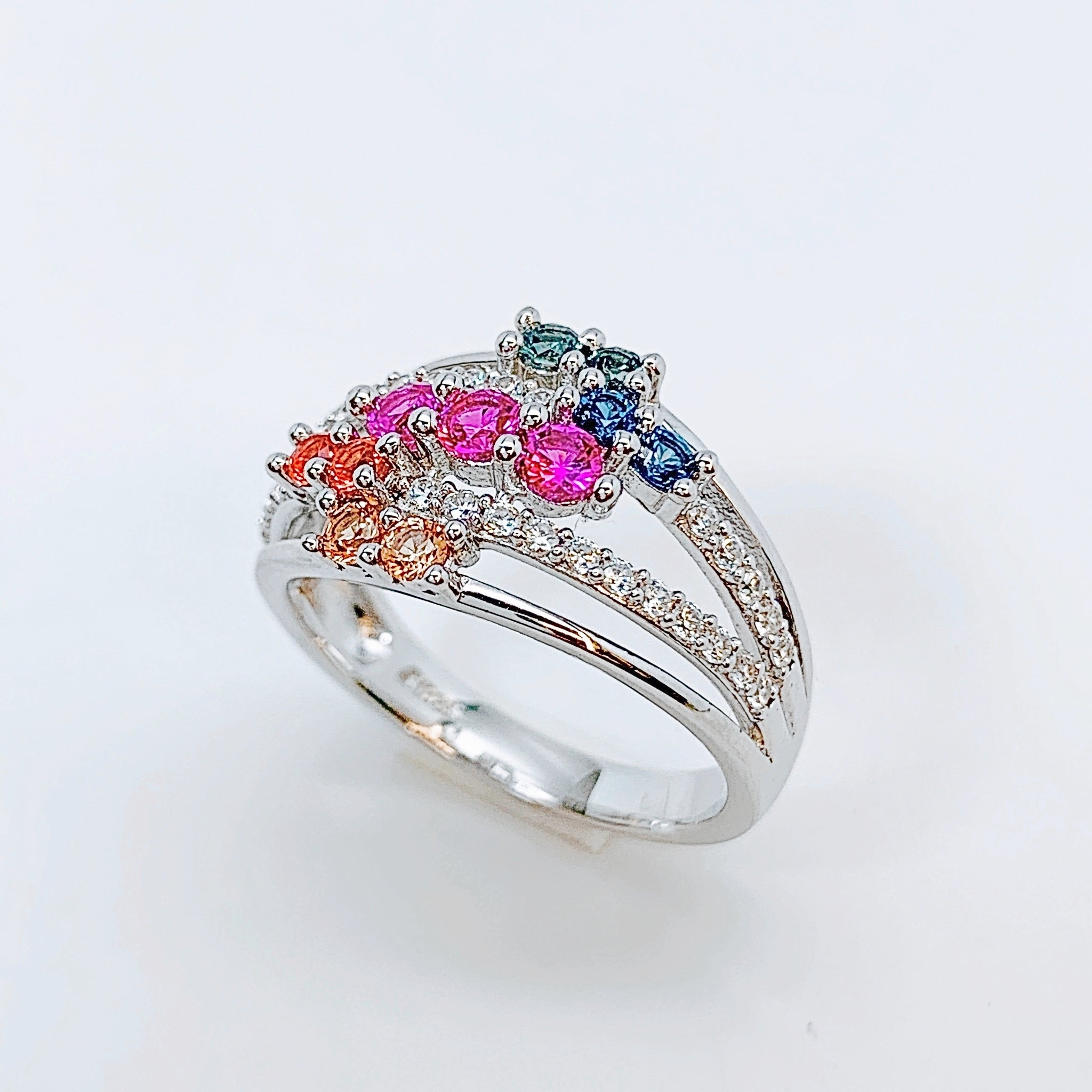 MULTICOLOR SAPPHIRE RING