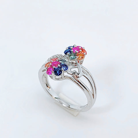 MULTICOLOR SAPPHIRE RING
