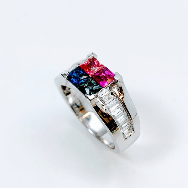 MULTICOLOR SAPPHIRE RING