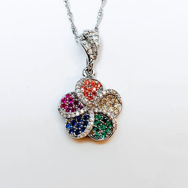 MULTICOLOR SAPPHIRE PENDANT