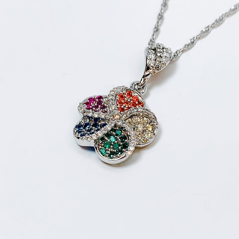 MULTICOLOR SAPPHIRE PENDANT