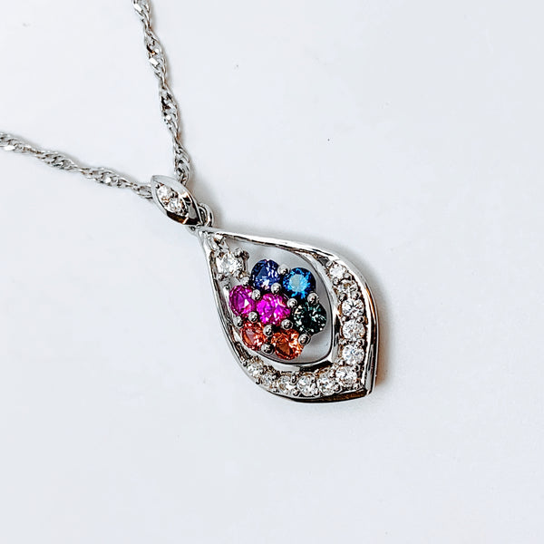 MULTICOLOR SAPPHIRE PENDANT
