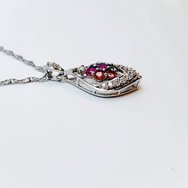 MULTICOLOR SAPPHIRE PENDANT