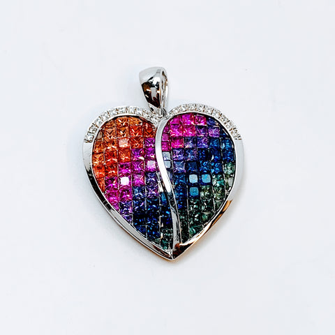 MULTICOLOR SAPPHIRE PENDANT