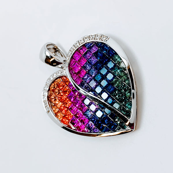 MULTICOLOR SAPPHIRE PENDANT