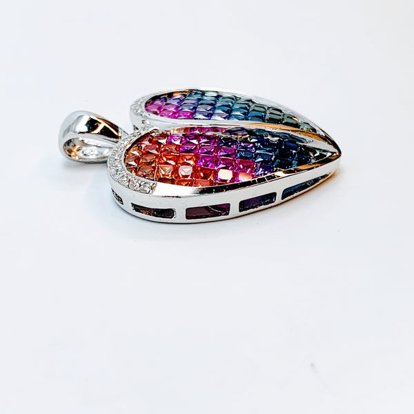 MULTICOLOR SAPPHIRE PENDANT