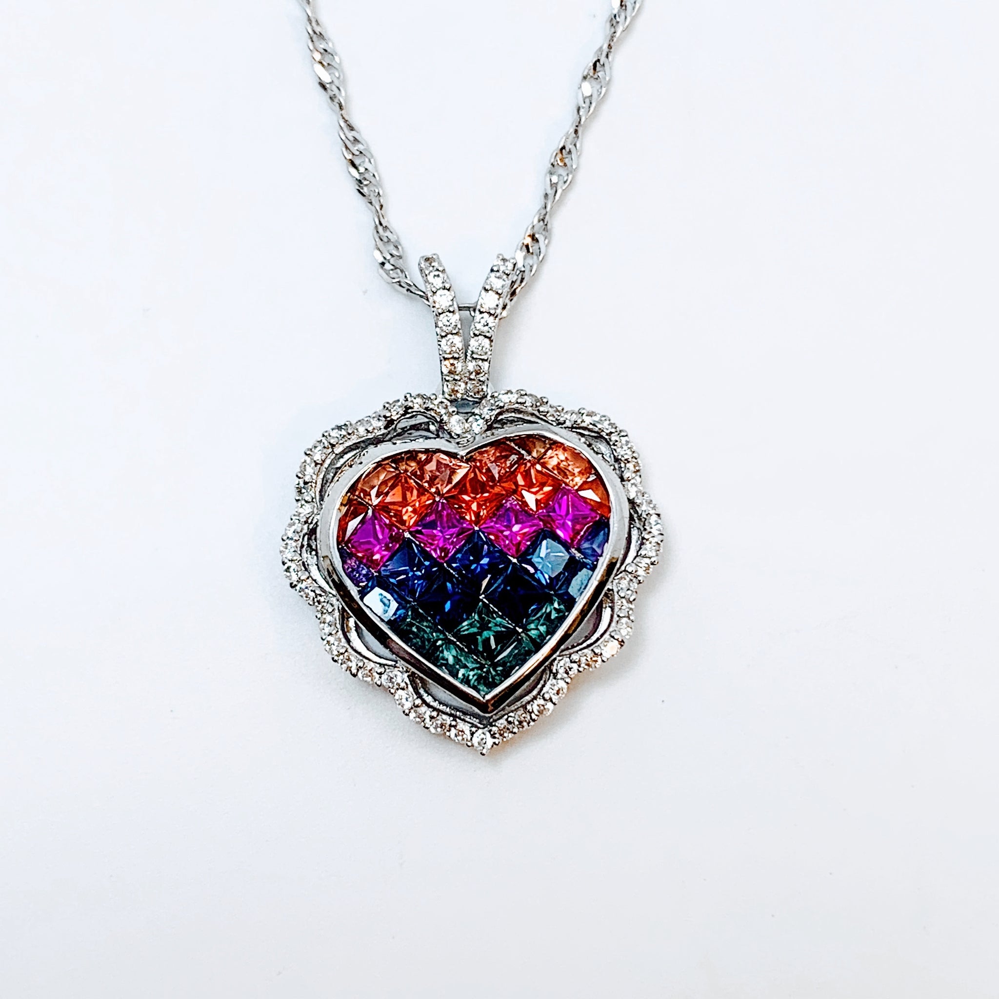 MULTICOLOR SAPPHIRE PENDANT
