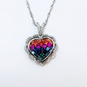 MULTICOLOR SAPPHIRE PENDANT