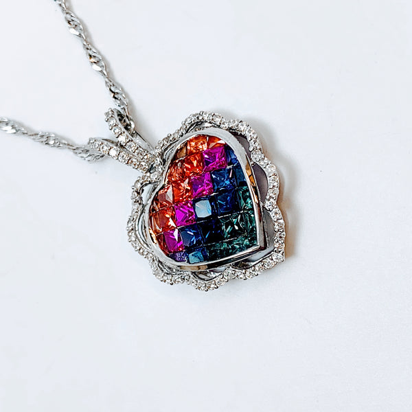 MULTICOLOR SAPPHIRE PENDANT