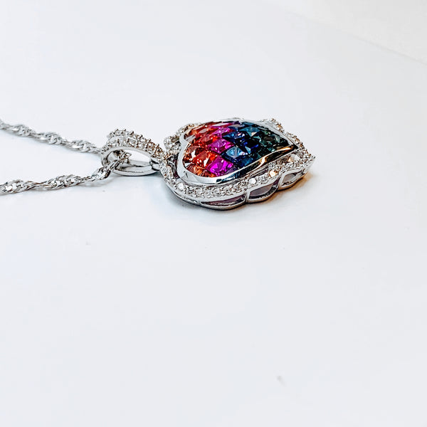 MULTICOLOR SAPPHIRE PENDANT