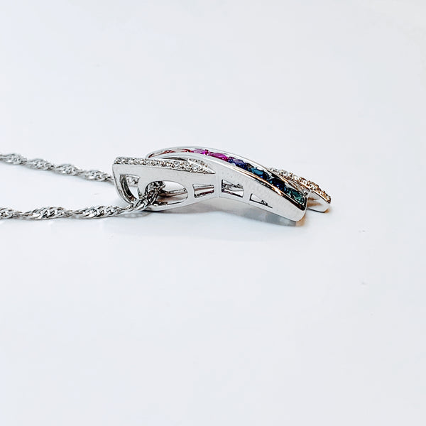 MULTICOLOR SAPPHIRE PENDANT