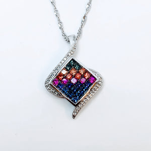 MULTICOLOR SAPPHIRE PENDANT