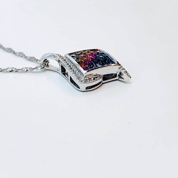 MULTICOLOR SAPPHIRE PENDANT
