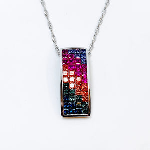 MULTICOLOR SAPPHIRE PENDANT