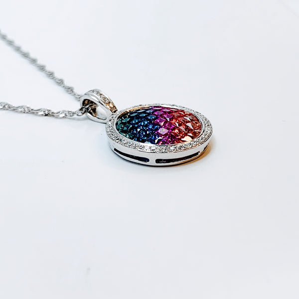 MULTICOLOR SAPPHIRE PENDANT