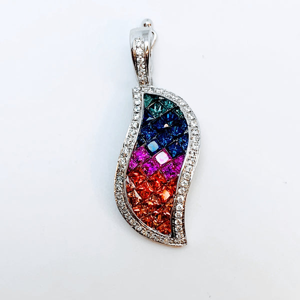 MULTICOLOR SAPPHIRE PENDANT