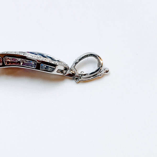 MULTICOLOR SAPPHIRE PENDANT