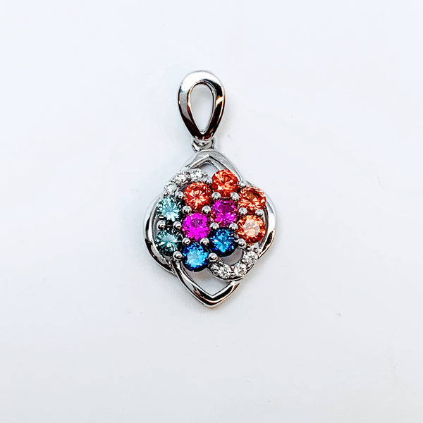 MULTICOLOR SAPPHIRE PENDANT