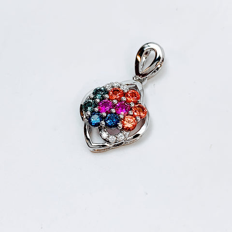 MULTICOLOR SAPPHIRE PENDANT