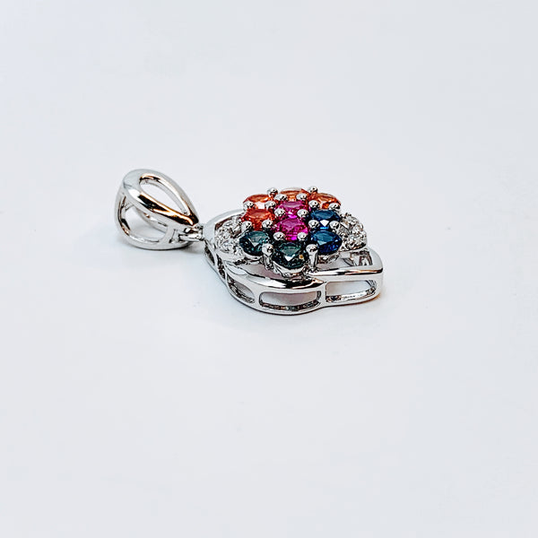 MULTICOLOR SAPPHIRE PENDANT