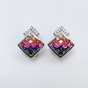 MULTICOLOR SAPPHIRE EARRINGS