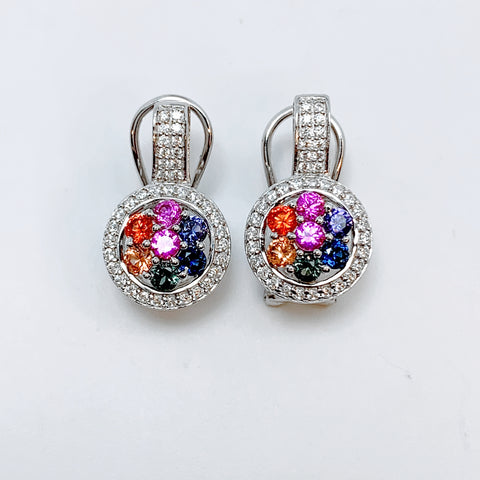 MULTICOLOR SAPPHIRE EARRINGS