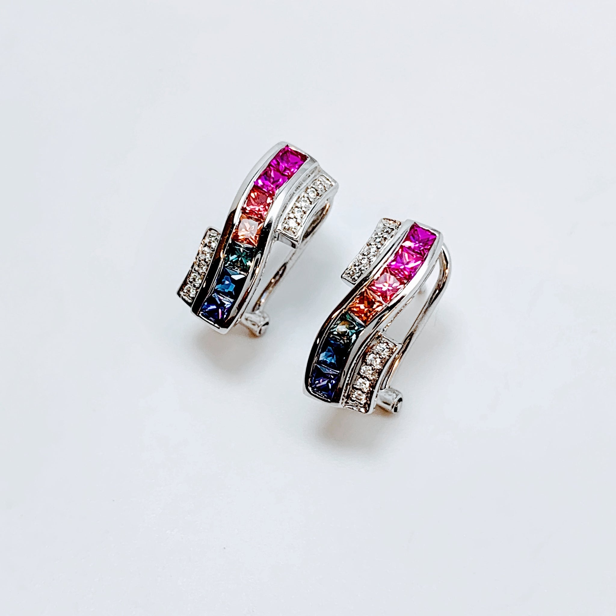 MULTICOLOR SAPPHIRE EARRINGS