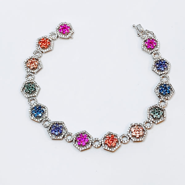 MULTICOLOR SAPPHIRE BRACELET