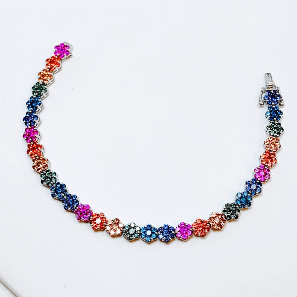 MULTICOLOR SAPPHIRE BRACELET