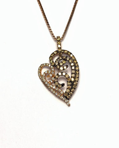 BROWN DIAMOND PENDANT