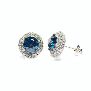 BLUE DIAMOND EARRINGS