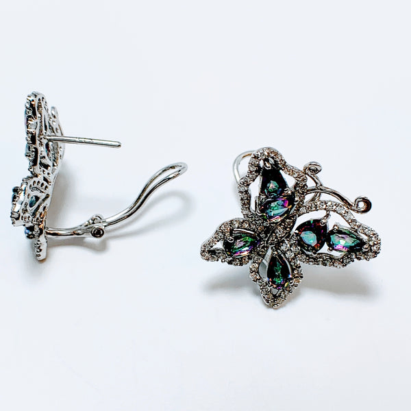 CARIBBEAN TOPAZ BUTTERFLY EARRINGS