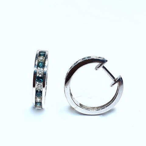 BLUE DIAMOND EARRINGS