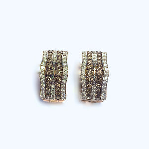 BROWN DIAMOND EARRINGS