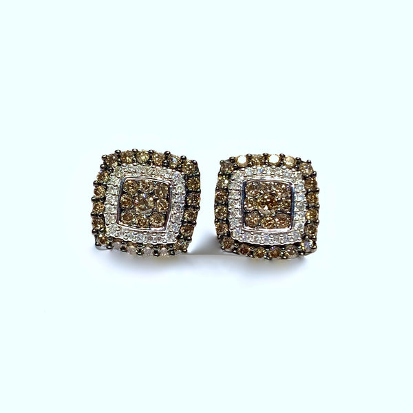 BROWN DIAMOND EARRINGS