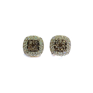 BROWN DIAMOND EARRINGS