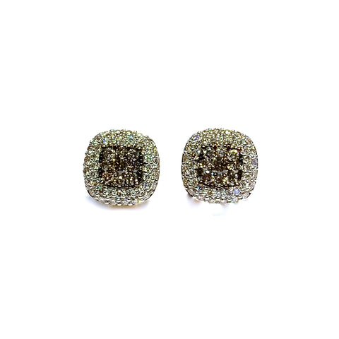 BROWN DIAMOND EARRINGS