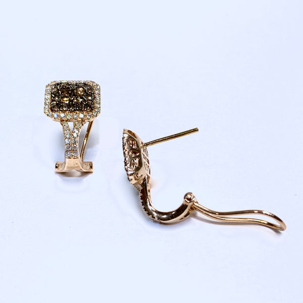 BROWN DIAMOND EARRINGS