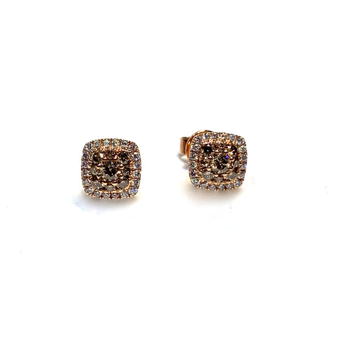 BROWN DIAMOND EARRINGS