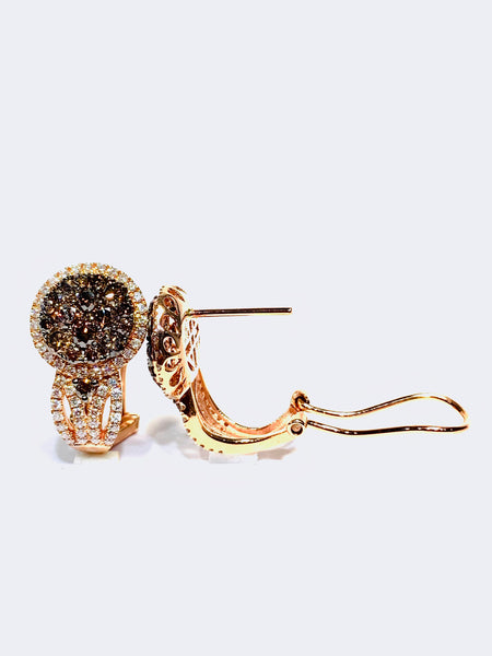BROWN DIAMOND EARRINGS
