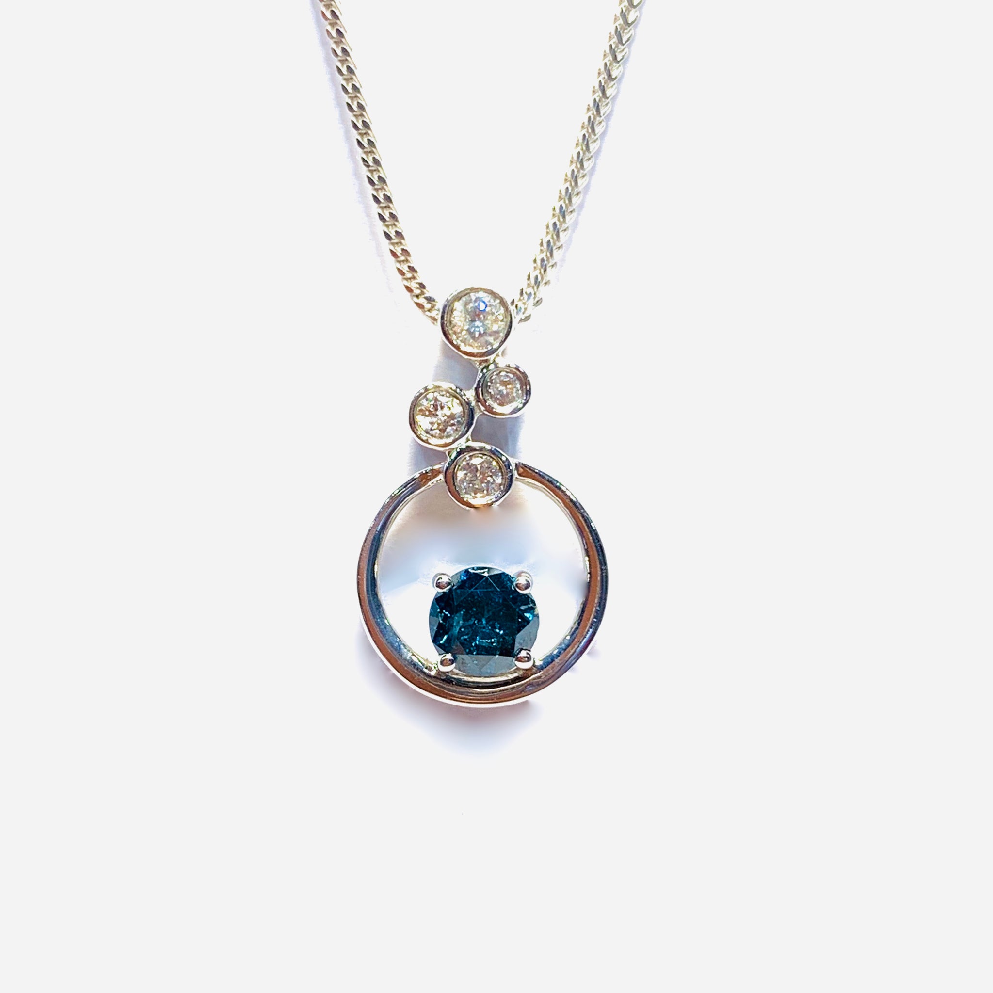 BLUE DIAMOND PENDANT