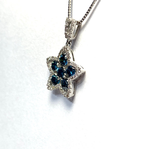 BLUE DIAMOND PENDANT