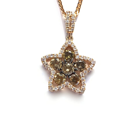 BROWN DIAMOND PENDANT