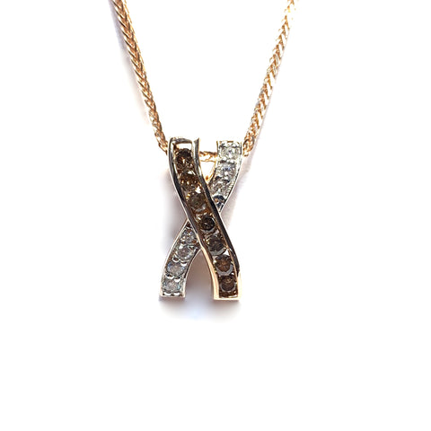 BROWN DIAMOND PENDANT